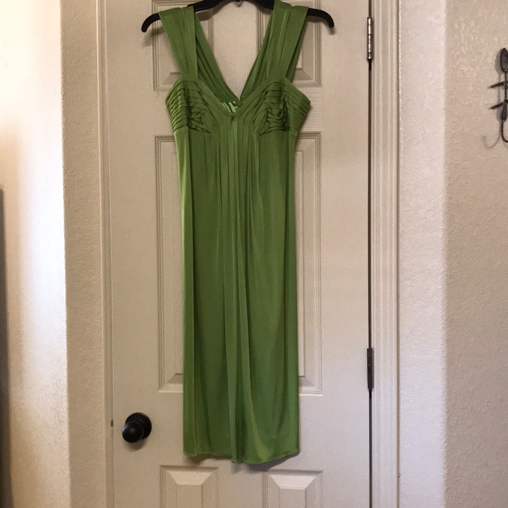 Green cocktail dress